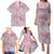 Mele Kalikimaka Hawaii Christmas Family Matching Puletasi and Hawaiian Shirt Akala Seamless Floral Motif - Polynesian Pride