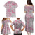 Mele Kalikimaka Hawaii Christmas Family Matching Puletasi and Hawaiian Shirt Akala Seamless Floral Motif - Polynesian Pride