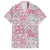 Mele Kalikimaka Hawaii Christmas Family Matching Short Sleeve Bodycon Dress and Hawaiian Shirt Akala Seamless Floral Motif - Polynesian Pride