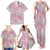 Mele Kalikimaka Hawaii Christmas Family Matching Tank Maxi Dress and Hawaiian Shirt Akala Seamless Floral Motif - Polynesian Pride