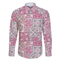 Mele Kalikimaka Hawaii Christmas Family Matching Tank Maxi Dress and Hawaiian Shirt Akala Seamless Floral Motif - Polynesian Pride