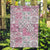 Mele Kalikimaka Hawaii Christmas Garden Flag Akala Seamless Floral Motif - Polynesian Pride