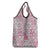 Mele Kalikimaka Hawaii Christmas Grocery Bag Akala Seamless Floral Motif - Polynesian Pride