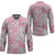 Mele Kalikimaka Hawaii Christmas Hockey Jersey Akala Seamless Floral Motif - Polynesian Pride