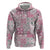 Mele Kalikimaka Hawaii Christmas Hoodie Akala Seamless Floral Motif - Polynesian Pride