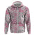 Mele Kalikimaka Hawaii Christmas Hoodie Akala Seamless Floral Motif - Polynesian Pride