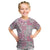 Mele Kalikimaka Hawaii Christmas Kid T Shirt Akala Seamless Floral Motif - Polynesian Pride