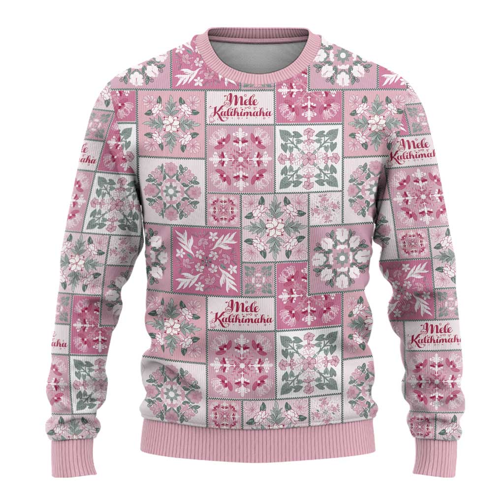 Mele Kalikimaka Hawaii Christmas Ugly Christmas Sweater Akala Seamless Floral Motif - Polynesian Pride