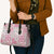 Mele Kalikimaka Hawaii Christmas Leather Bag Akala Seamless Floral Motif - Polynesian Pride