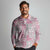 Mele Kalikimaka Hawaii Christmas Long Sleeve Polo Shirt Akala Seamless Floral Motif - Polynesian Pride