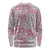 Mele Kalikimaka Hawaii Christmas Long Sleeve Shirt Akala Seamless Floral Motif - Polynesian Pride