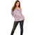 Mele Kalikimaka Hawaii Christmas Off Shoulder Sweater Akala Seamless Floral Motif - Polynesian Pride