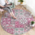 Mele Kalikimaka Hawaii Christmas Round Carpet Akala Seamless Floral Motif - Polynesian Pride
