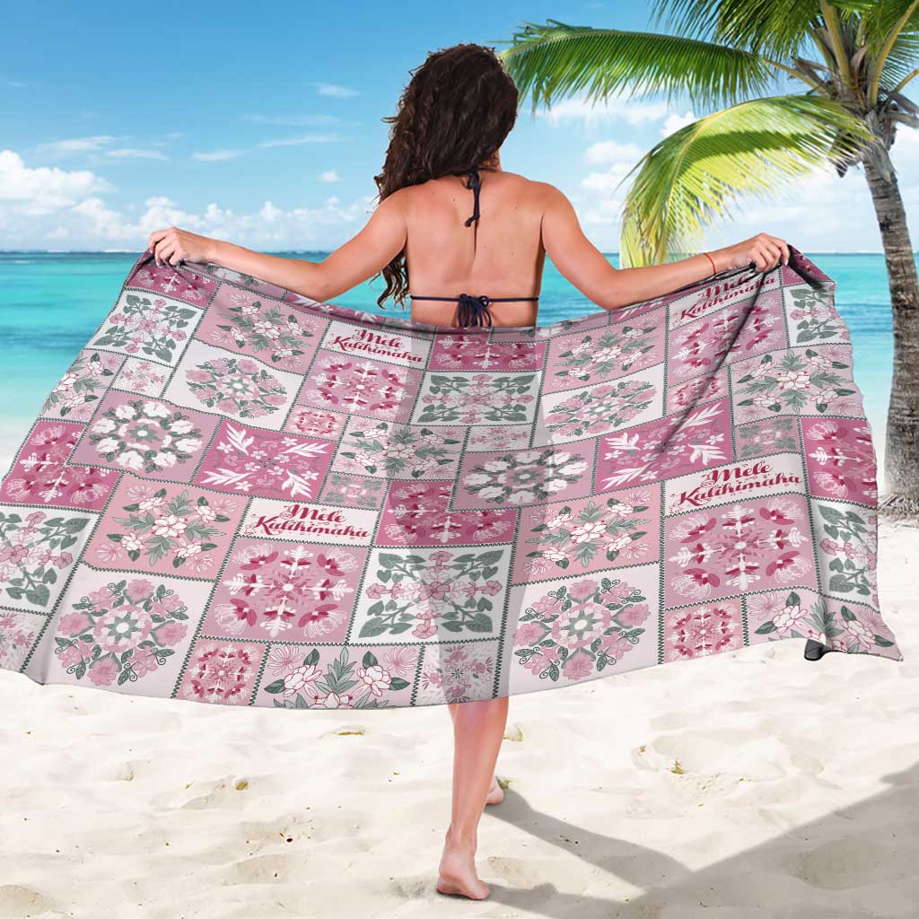 Mele Kalikimaka Hawaii Christmas Sarong Akala Seamless Floral Motif - Polynesian Pride