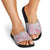 Mele Kalikimaka Hawaii Christmas Slide Sandals Akala Seamless Floral Motif - Polynesian Pride