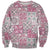 Mele Kalikimaka Hawaii Christmas Sweatshirt Akala Seamless Floral Motif - Polynesian Pride