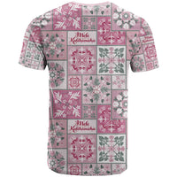 Mele Kalikimaka Hawaii Christmas T Shirt Akala Seamless Floral Motif - Polynesian Pride