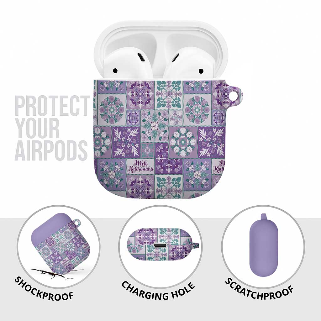 Mele Kalikimaka Hawaii Christmas AirPods Case Poni Seamless Floral Motif - Polynesian Pride
