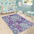 Mele Kalikimaka Hawaii Christmas Area Rug Poni Seamless Floral Motif - Polynesian Pride