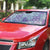 Mele Kalikimaka Hawaii Christmas Auto Sun Shade Poni Seamless Floral Motif - Polynesian Pride