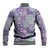 Mele Kalikimaka Hawaii Christmas Baseball Jacket Poni Seamless Floral Motif - Polynesian Pride