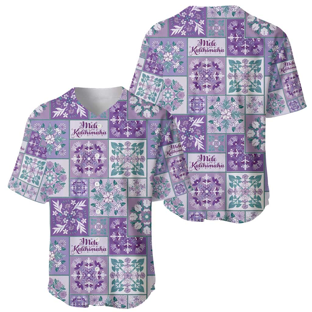 Mele Kalikimaka Hawaii Christmas Baseball Jersey Poni Seamless Floral Motif - Polynesian Pride