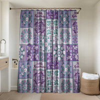 Mele Kalikimaka Hawaii Christmas Bathroom Set Poni Seamless Floral Motif - Polynesian Pride