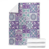 Mele Kalikimaka Hawaii Christmas Blanket Poni Seamless Floral Motif - Polynesian Pride