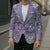 Mele Kalikimaka Hawaii Christmas Blazer Poni Seamless Floral Motif - Polynesian Pride