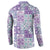 Mele Kalikimaka Hawaii Christmas Button Sweatshirt Poni Seamless Floral Motif - Polynesian Pride