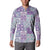 Mele Kalikimaka Hawaii Christmas Button Sweatshirt Poni Seamless Floral Motif - Polynesian Pride