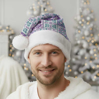 Mele Kalikimaka Hawaii Christmas Santa Hat Poni Seamless Floral Motif - Polynesian Pride