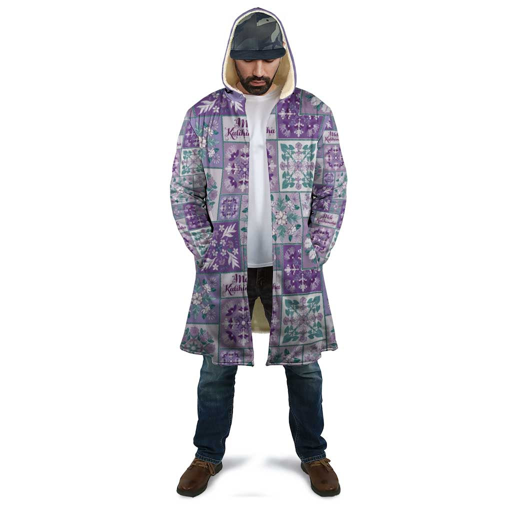 Mele Kalikimaka Hawaii Christmas Cloak Poni Seamless Floral Motif - Polynesian Pride