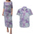 Mele Kalikimaka Hawaii Christmas Couples Matching Puletasi and Hawaiian Shirt Poni Seamless Floral Motif - Polynesian Pride