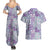 Mele Kalikimaka Hawaii Christmas Couples Matching Summer Maxi Dress and Hawaiian Shirt Poni Seamless Floral Motif - Polynesian Pride
