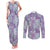 Mele Kalikimaka Hawaii Christmas Couples Matching Tank Maxi Dress and Long Sleeve Button Shirt Poni Seamless Floral Motif - Polynesian Pride