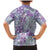 Mele Kalikimaka Hawaii Christmas Family Matching Mermaid Dress and Hawaiian Shirt Poni Seamless Floral Motif - Polynesian Pride