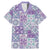 Mele Kalikimaka Hawaii Christmas Family Matching Mermaid Dress and Hawaiian Shirt Poni Seamless Floral Motif - Polynesian Pride