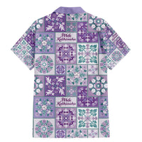 Mele Kalikimaka Hawaii Christmas Family Matching Mermaid Dress and Hawaiian Shirt Poni Seamless Floral Motif - Polynesian Pride