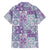 Mele Kalikimaka Hawaii Christmas Family Matching Off The Shoulder Long Sleeve Dress and Hawaiian Shirt Poni Seamless Floral Motif - Polynesian Pride