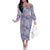 Mele Kalikimaka Hawaii Christmas Family Matching Off The Shoulder Long Sleeve Dress and Hawaiian Shirt Poni Seamless Floral Motif - Polynesian Pride