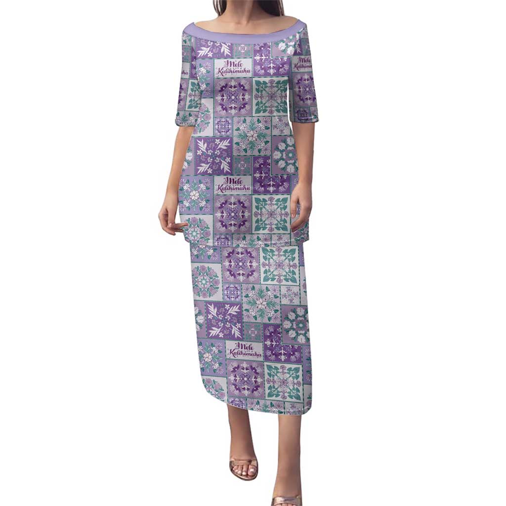 Mele Kalikimaka Hawaii Christmas Family Matching Puletasi and Hawaiian Shirt Poni Seamless Floral Motif - Polynesian Pride