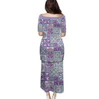 Mele Kalikimaka Hawaii Christmas Family Matching Puletasi and Hawaiian Shirt Poni Seamless Floral Motif - Polynesian Pride