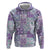 Mele Kalikimaka Hawaii Christmas Hoodie Poni Seamless Floral Motif - Polynesian Pride