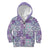 Mele Kalikimaka Hawaii Christmas Kid Hoodie Poni Seamless Floral Motif - Polynesian Pride