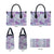 Mele Kalikimaka Hawaii Christmas Leather Bag Poni Seamless Floral Motif - Polynesian Pride