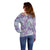Mele Kalikimaka Hawaii Christmas Off Shoulder Sweater Poni Seamless Floral Motif - Polynesian Pride