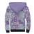Mele Kalikimaka Hawaii Christmas Sherpa Hoodie Poni Seamless Floral Motif - Polynesian Pride