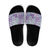 Mele Kalikimaka Hawaii Christmas Slide Sandals Poni Seamless Floral Motif - Polynesian Pride
