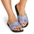 Mele Kalikimaka Hawaii Christmas Slide Sandals Poni Seamless Floral Motif - Polynesian Pride